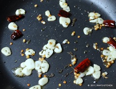 Tadka and garlic
