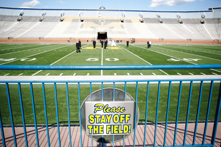 Wedding at the Big House in Ann Arbor, MI