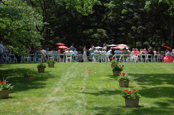 Michigan ceremony at the lake in Pinckney