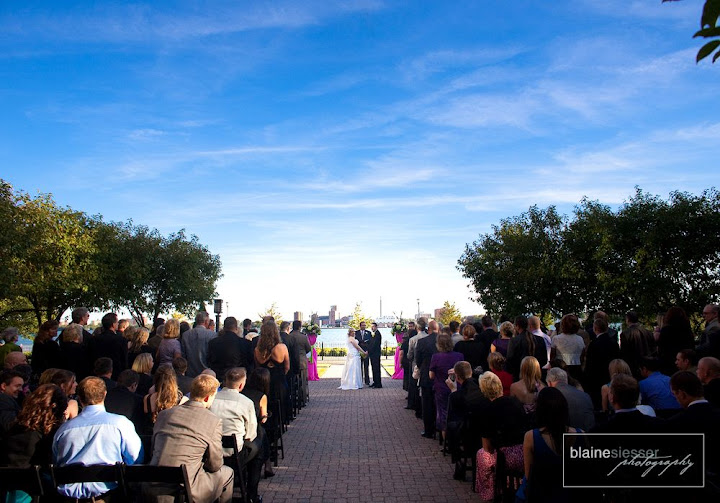 Wedding at the Rattlesnake Club in Detroit, MI