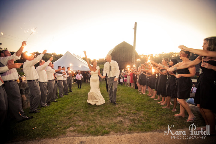 Sparkler entrance first dance