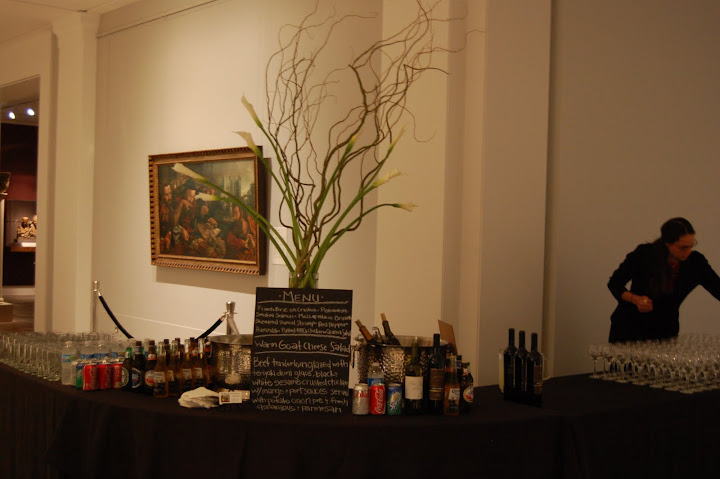 Chalkboard wedding menu University of Michigan Museum of Art
