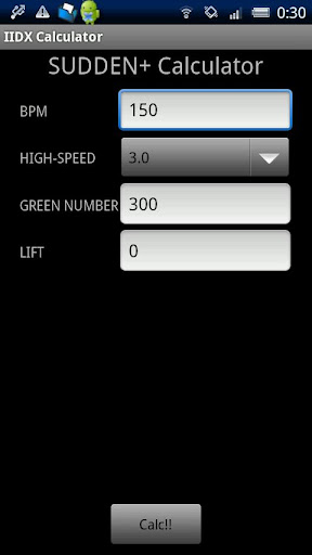 IIDX Calculator