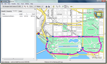 Garmin Edge 705 Routing