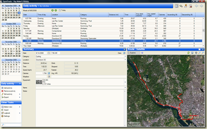Sport Tracks imported Edge 705 ride data