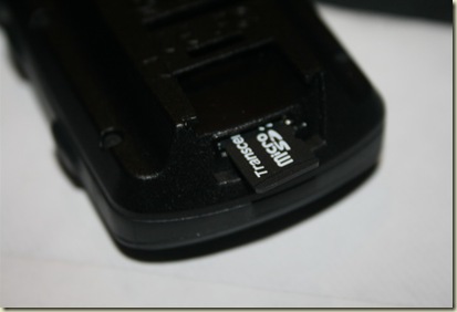 Garmin Edge 705 MicroSD Slot & Card