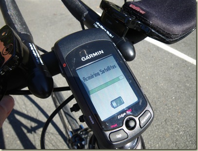 Garmin Satellite Reception Screen