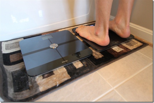 Two scales...one bathroom (active/passive cluster)