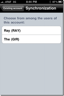 Withings iPhone App Account Choice