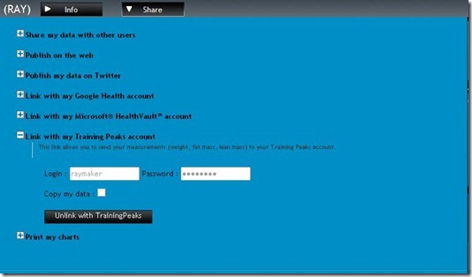 Withings Training Peaks Configuration