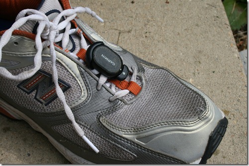 Garmin New Style Footpod Clipped on Shoe
