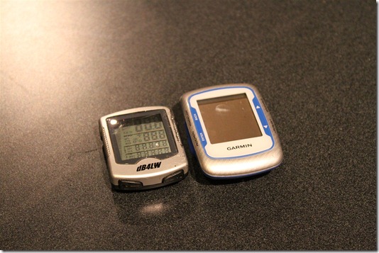 Comparison between Edge 500 and Bike Computer