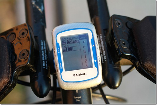 Edge 500 Auto Lap Options Distance