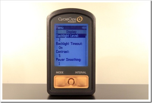 CycleOps Joule - Display Setup CycleOps Joule - Display Setup