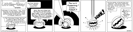 Little-Way-Webcomic-#00009: Time Travel Subroutine