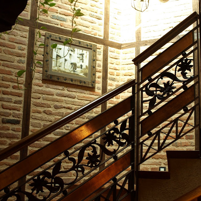 Escaleras de acceso a las habitaciones