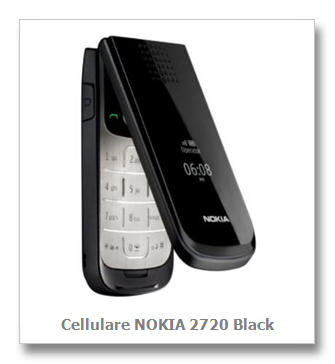 Nokia 2720 Fold &ndash; Telefono A Conchiglia 2G GSM 900/1800 &ndash; RM-519 &ndash; Usato Ma Funzionante &ndash; Colori Nero/Rosso