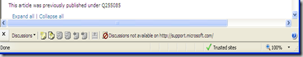 discussion toolbar disabled