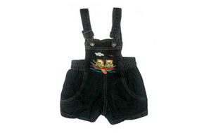 Overall Jeans: Pingu (Black)