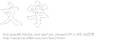 [AA]文字