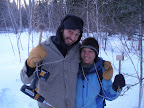 Brandon and Stephanie take a break from tapping.