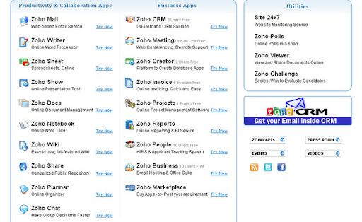 Zoho apps Zoho apps