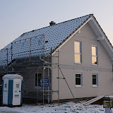 Hausbau - Erster Tag nach Montage