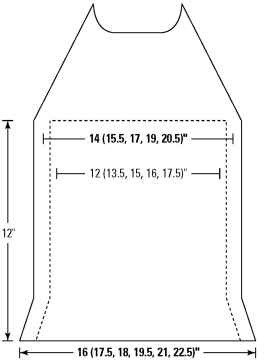 The schematic for the halter top.