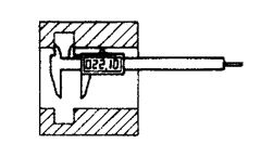 Measuring of positions with difficult access