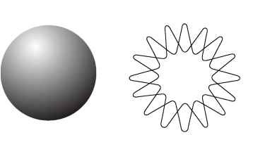 Most people think of particles as solid spheres. In string theory, scientists view them as vibrating strings instead.
