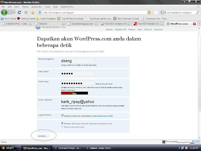  Cara Mudah Mebuat Blog di Wordpress