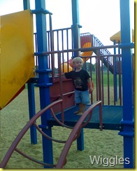Aaron at ball park playground
