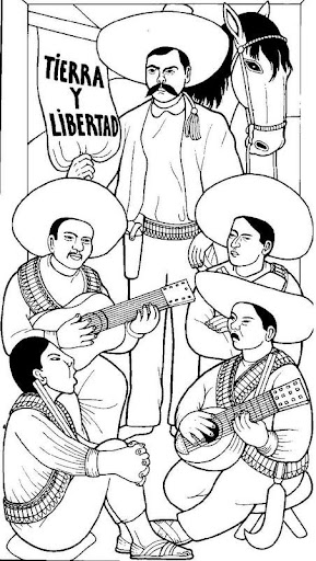 Mexican revolution coloring pages