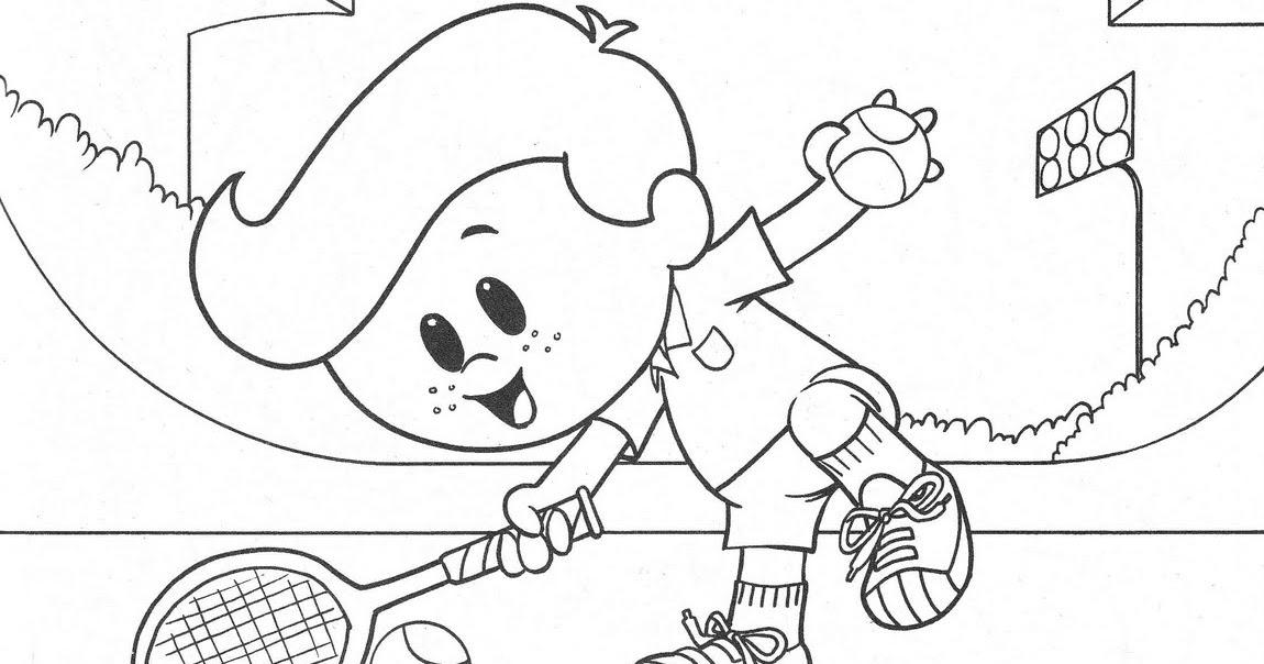 Tenis player - free coloring pages | Coloring Pages