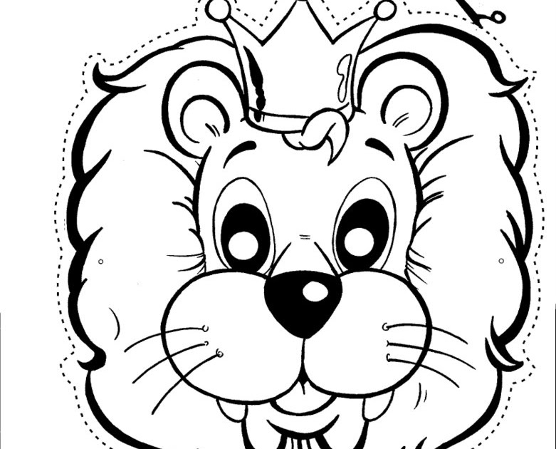 Lion Mask - free coloring pages | Coloring Pages