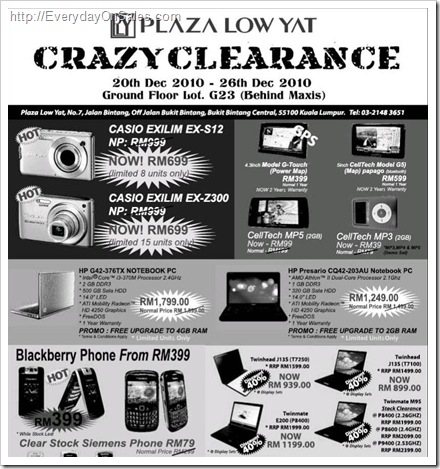Low-Yat-Crazy-Clearance
