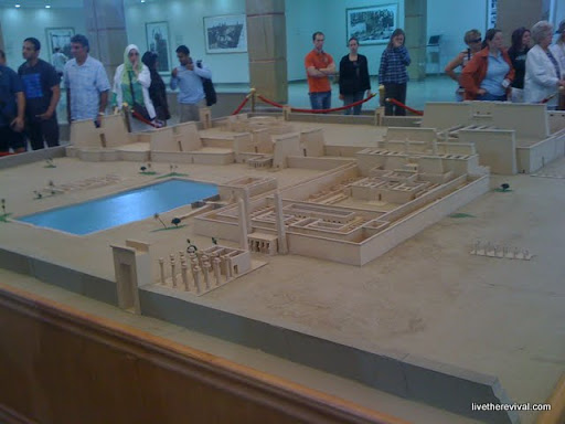 A model of the Karnak Temple near Luxor