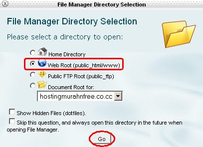 upload file ke hosting