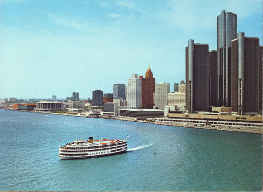 Postcard of a Boblo Island boat. 
