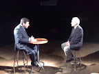 Momento de la entrevista a Mansur Escudero en el programa "La Telaraña del Canal de Televisión Cable Centro