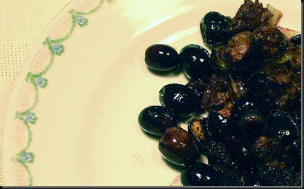 olive con la salsiccia