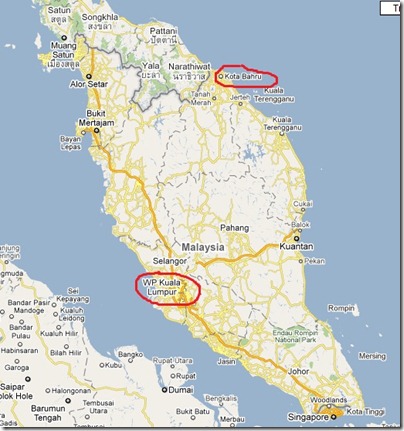 malaysia map