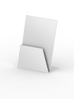 Plastic holder for papers