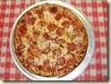 Home made peperoni Pizza