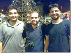 Nitesh, Vikram Arora and Namz (left to right)