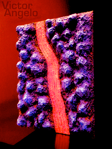Victor Angelo the river three dimensional sculptural painting