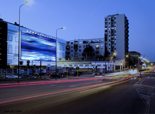 Victor Angelo speed of sound outdoors street view modern contemporary art