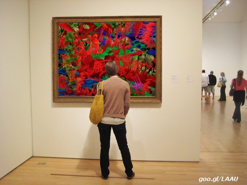 Victor Angelo rapture painting in the museum editions fine arts modern contemporary art