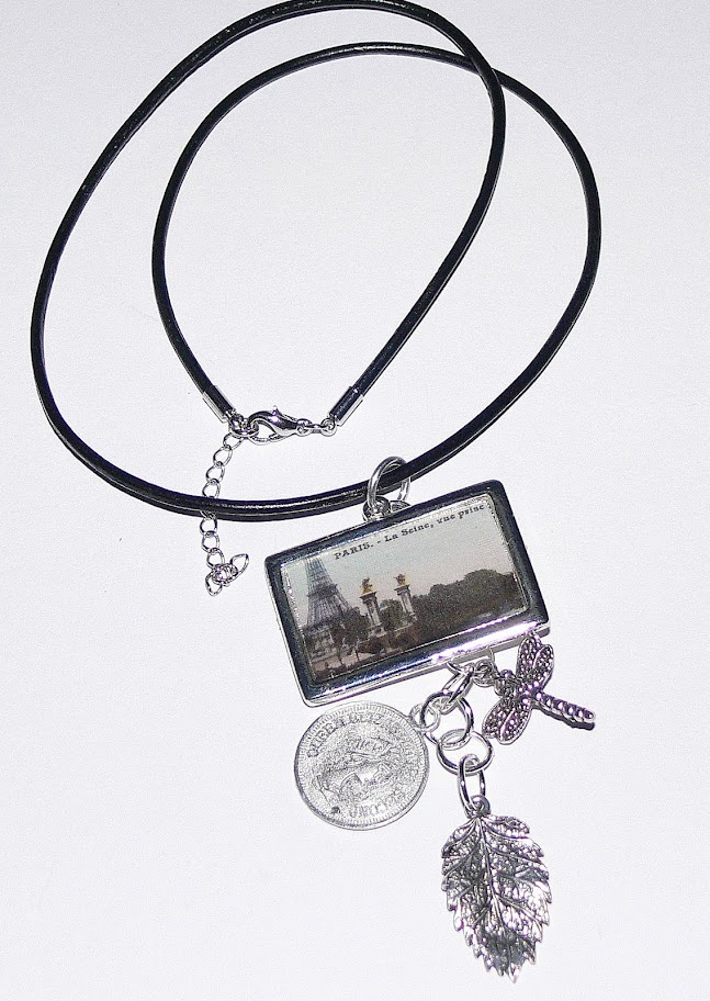 *Ritzy Resin* DIY Necklace Kit - Silver Rectangle