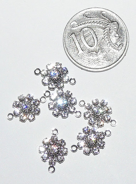 Swarovski 10mm Filigree Flower Link - Silver Plate